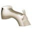 Contemporary Polished Nickel Wall Mounted Tub Spout with Diverter
