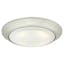 Sleek Brushed Nickel 7.38'' LED Canless Recessed Light for Indoor/Outdoor
