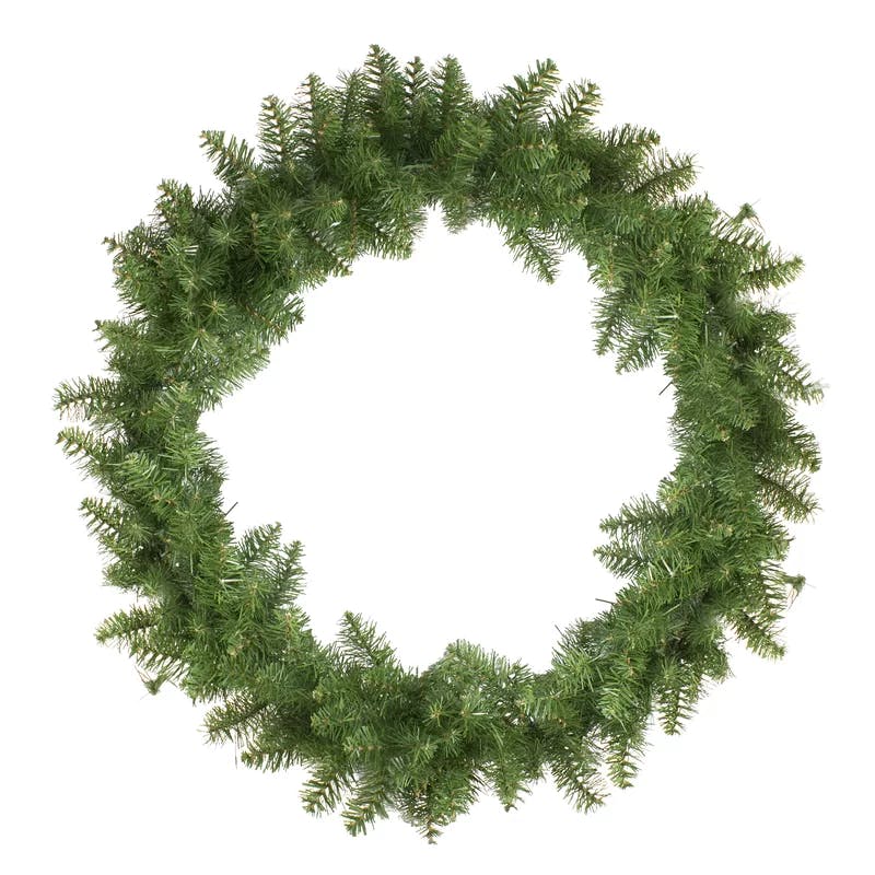 Traditional Buffalo Fir 36-Inch Unlit Christmas Wreath with Metal Frame