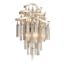 Chimera Tranquility Silver Leaf Dimmable 2-Light Plug-In Sconce