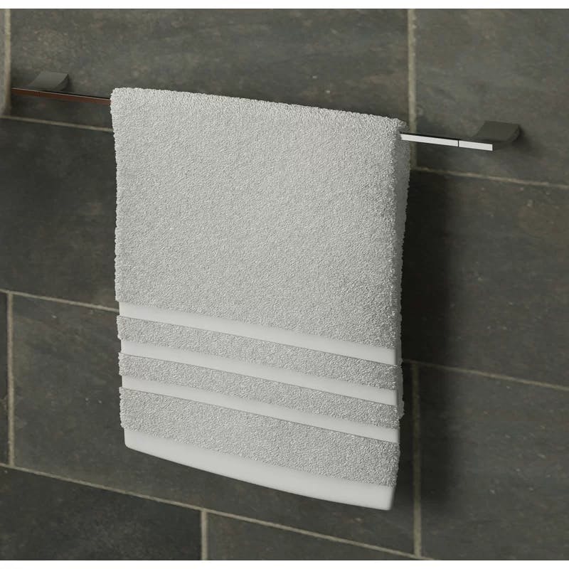 Cinu 24'' Polished Chrome Organic Motion Wall Towel Bar
