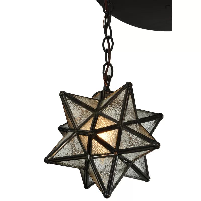 Craftsman Brown 3-Light Seeded Glass Globe LED Pendant