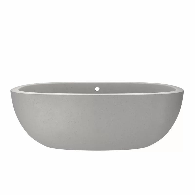 Rustic Country Elegance 72" Oval Freestanding Soaking Tub