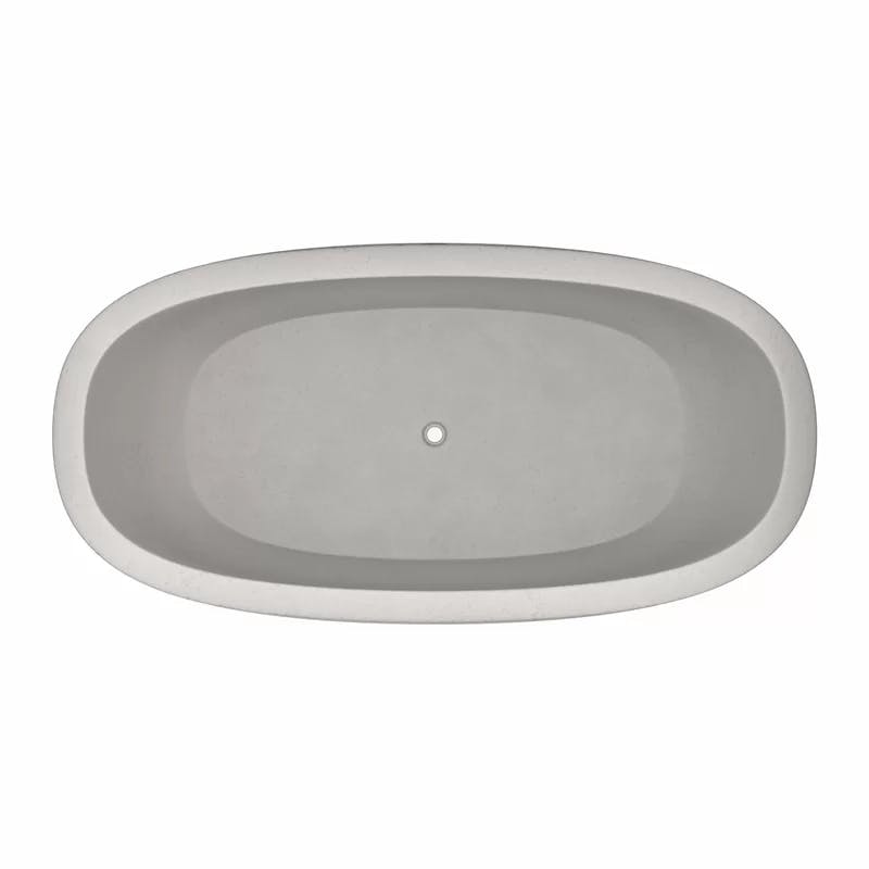 Rustic Country Elegance 72" Oval Freestanding Soaking Tub
