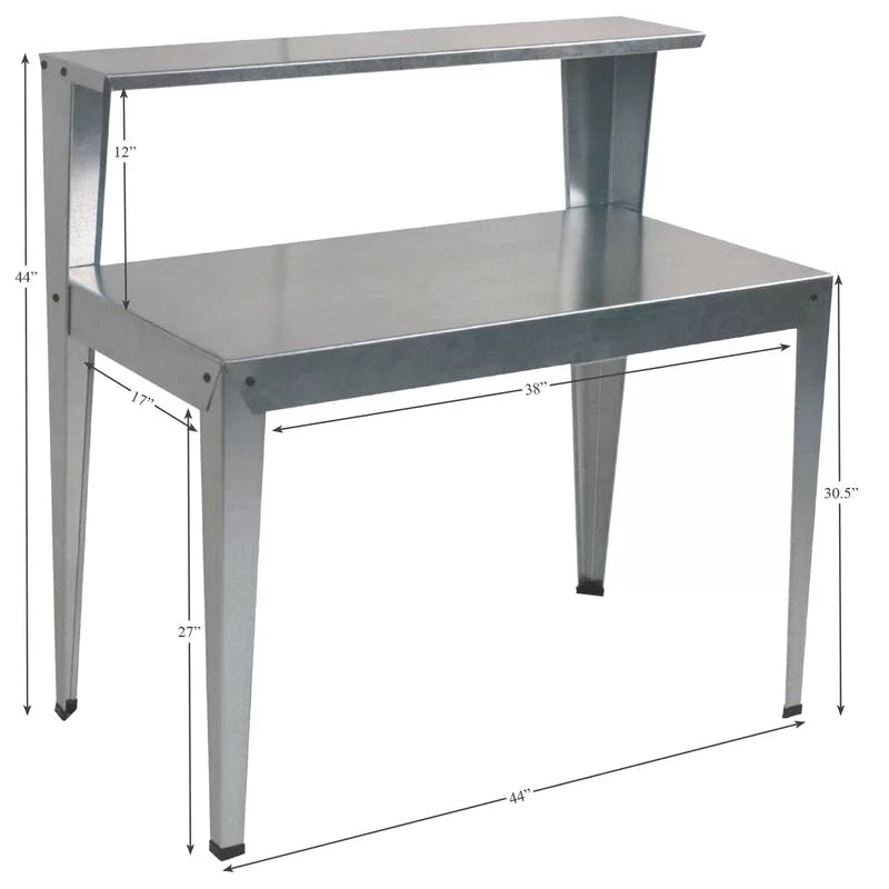 Galvanized Steel Multi-Use Workbench with Lower Shelf