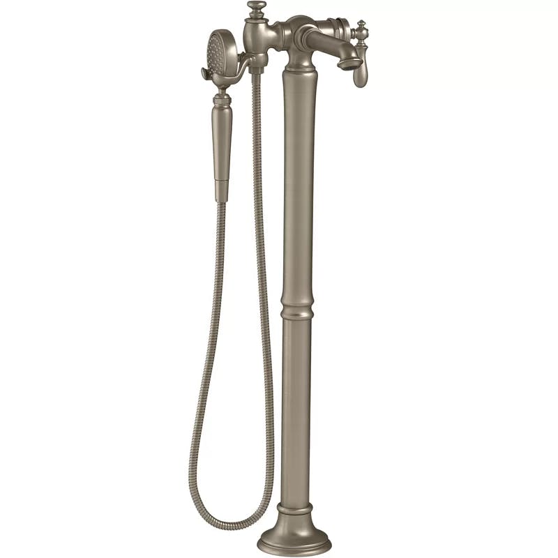 Artifacts Traditional Brushed Bronze Freestanding Tub Faucet with Handshower