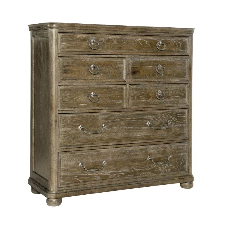 Peppercorn Transitional 7-Drawer Tall Dresser in Brown