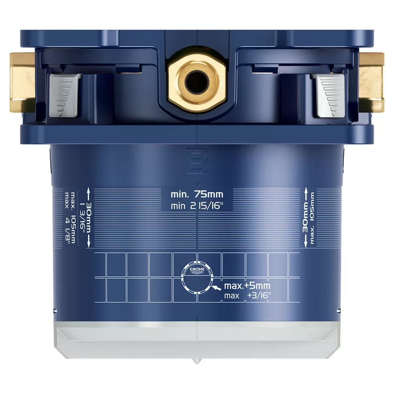 SmartControl Blue Modern Universal Shower Installation Kit
