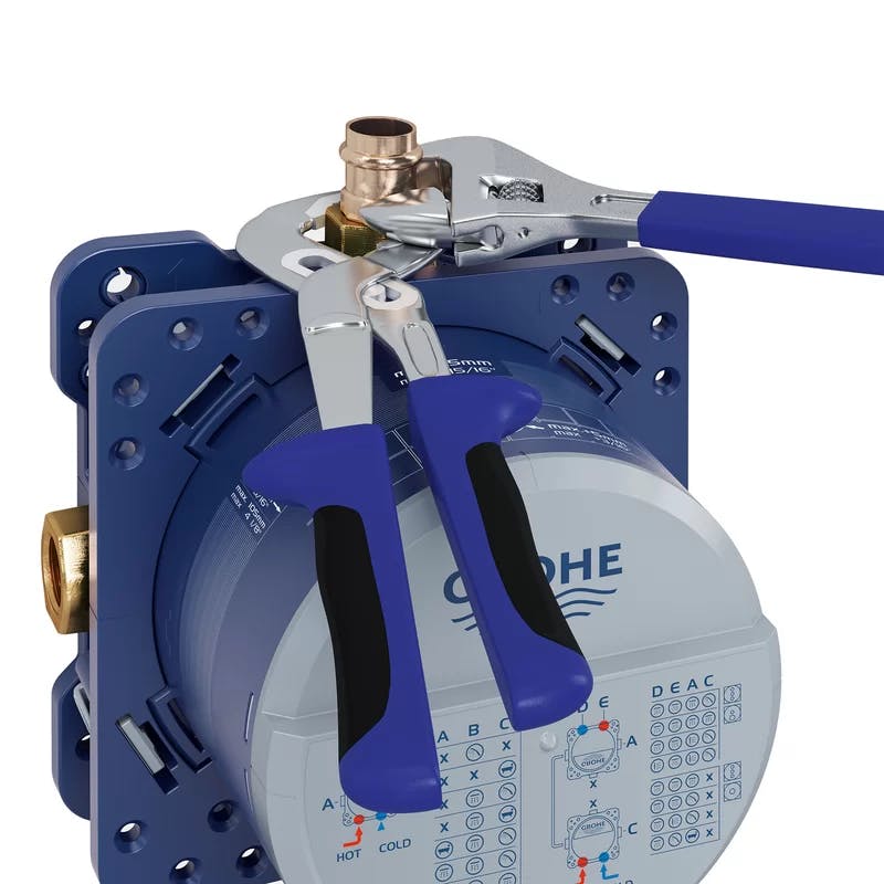 SmartControl Blue Modern Universal Shower Installation Kit