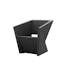 Faz Anthracite Modern Outdoor Dining Armchair with Cushion