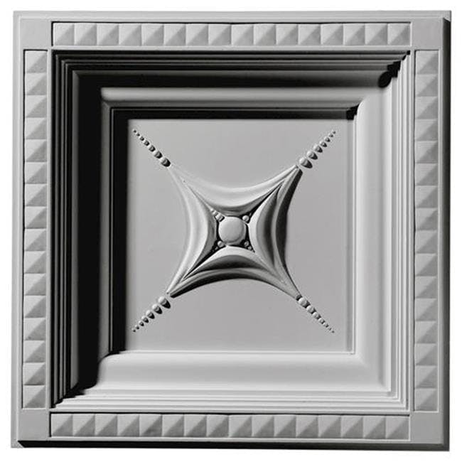 Elegance Star 24'' White Urethane Ceiling Tile