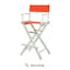 Honey Oak Frame 30" Director's Chair with Orange Canvas