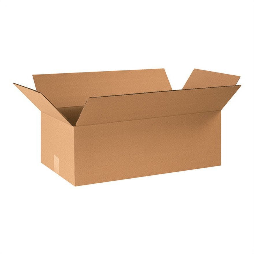 Eco-Friendly Kraft Corrugated Moving Boxes 24x12x8 - Pack of 25