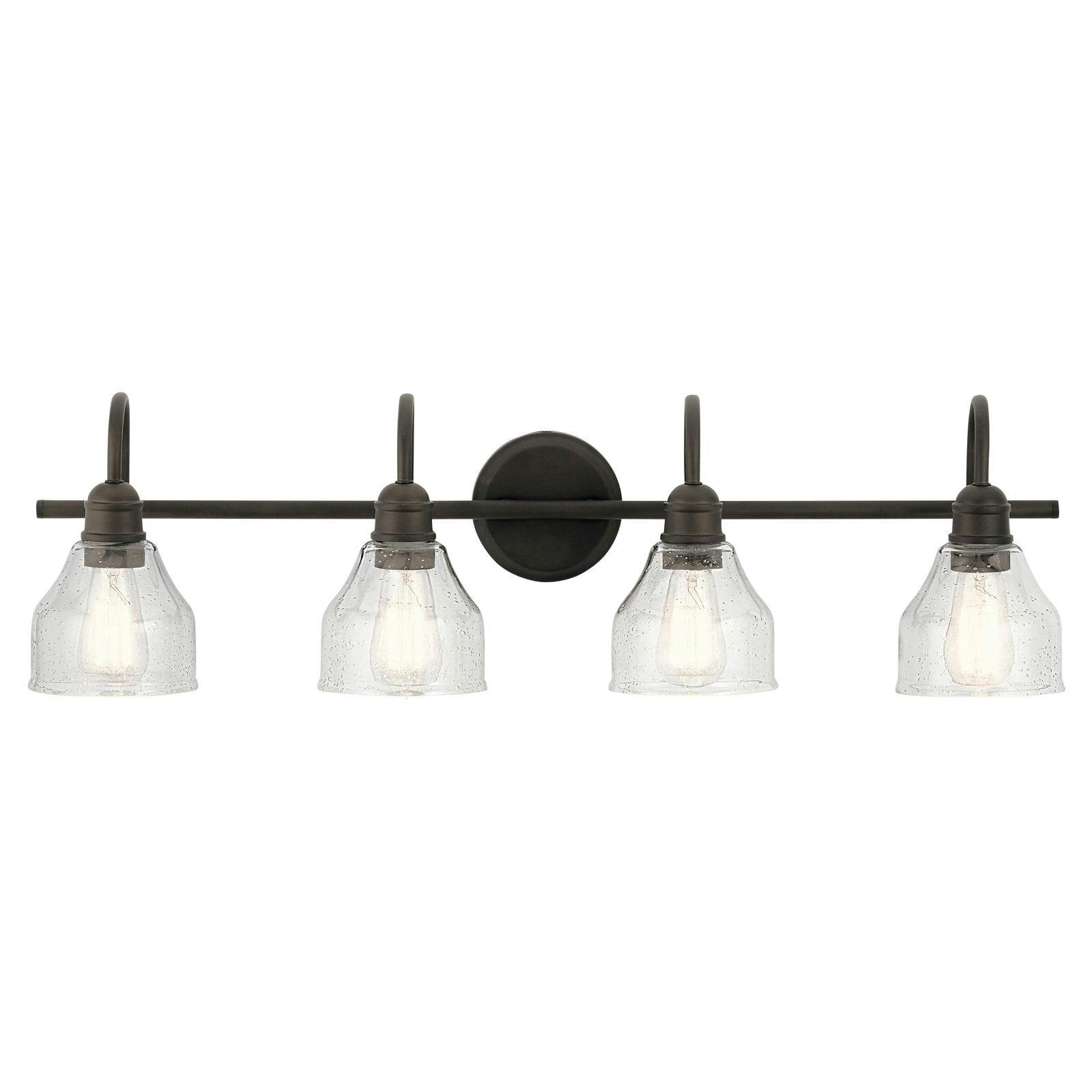 Transitional 33'' Distressed Bronze Wall Mounted Ambient Light Fixture