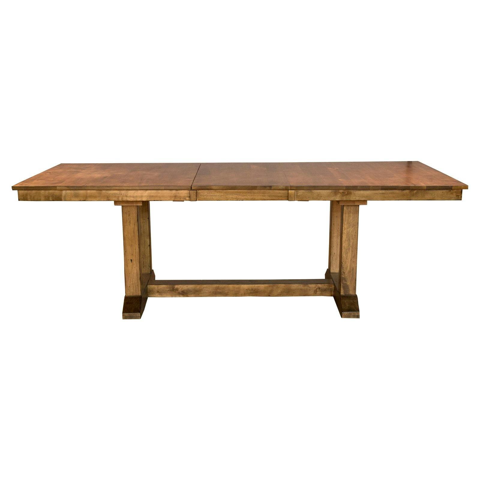 Bennett Solid Birch 72-92" Extendable Dining Table in Smoky Quartz