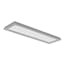 Zurich 51" Satin Nickel LED Linear Flush Mount with White Acrylic Shade