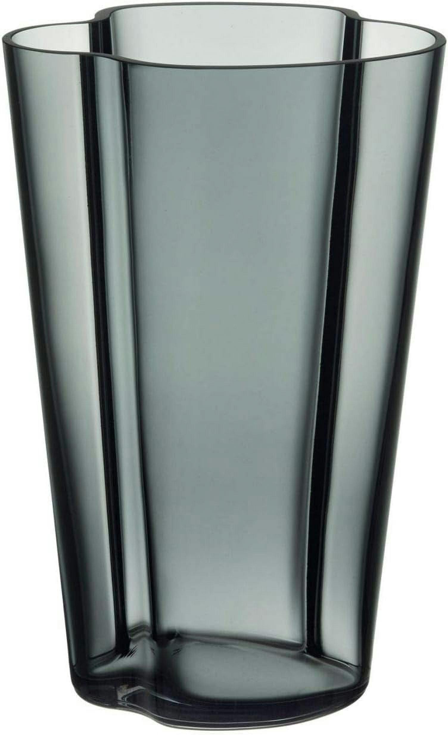 Aalto Inspired 8.66" Wavy Glass Bouquet Vase
