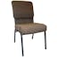 Java Brown Metal-Framed Church Stack Chair with Lumbar Support