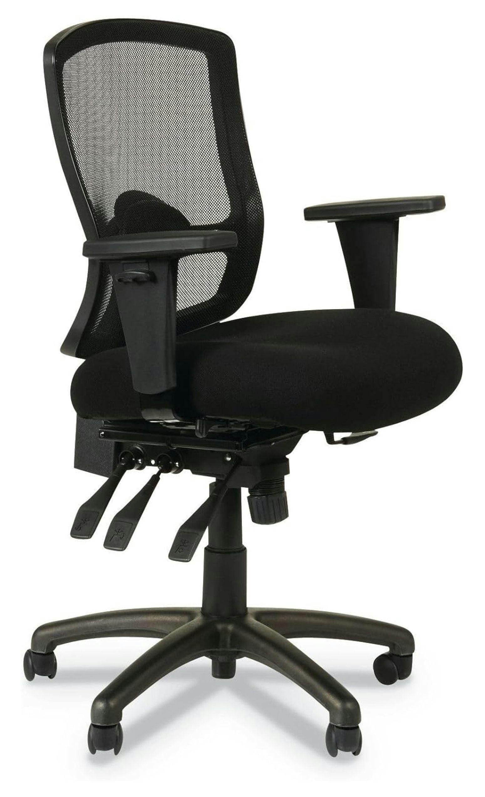 Adjustable Ergonomic Mesh Office Chair with Tilt and Swivel, Black