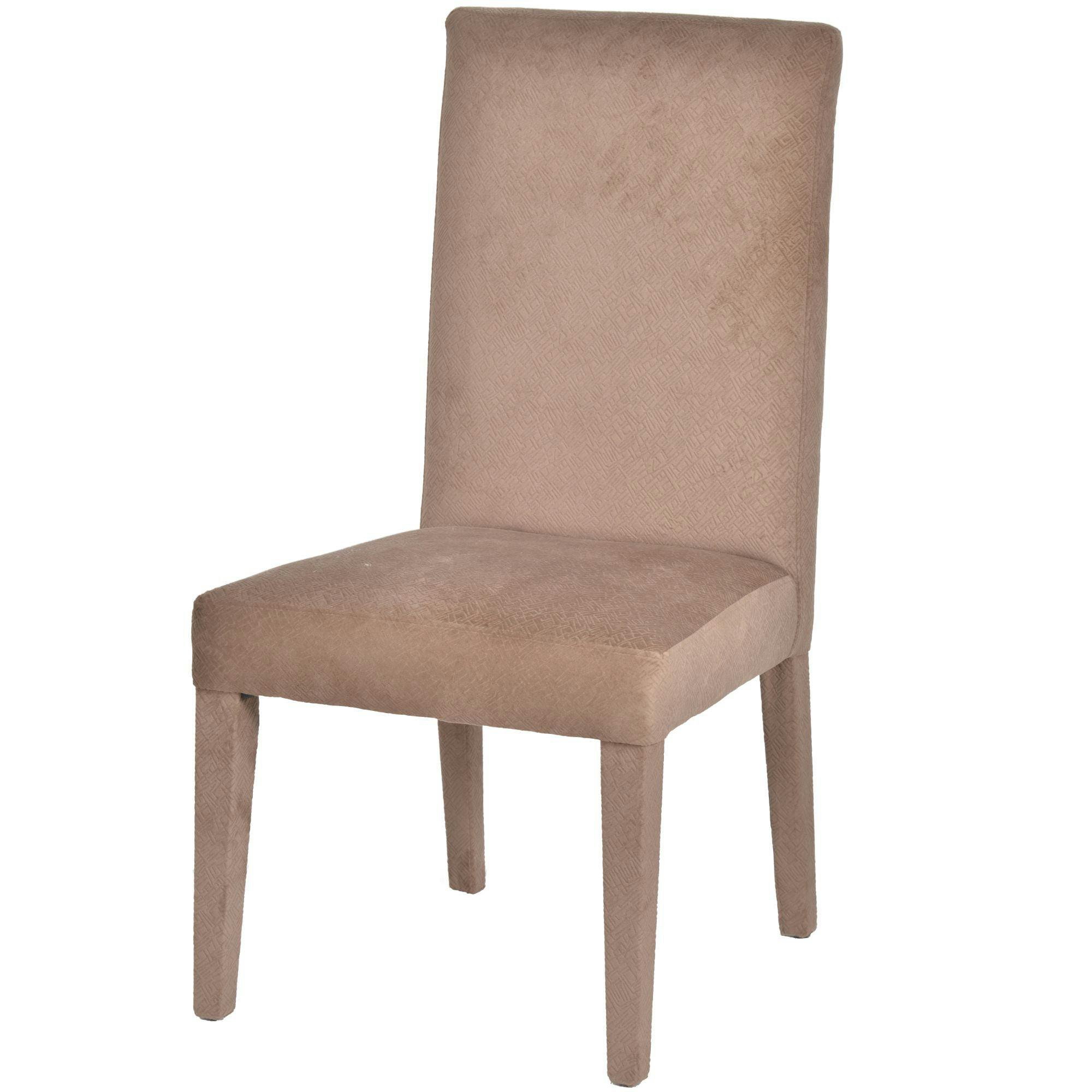 Elegant Belmont 42" Beige Upholstered Wooden Dining Chair