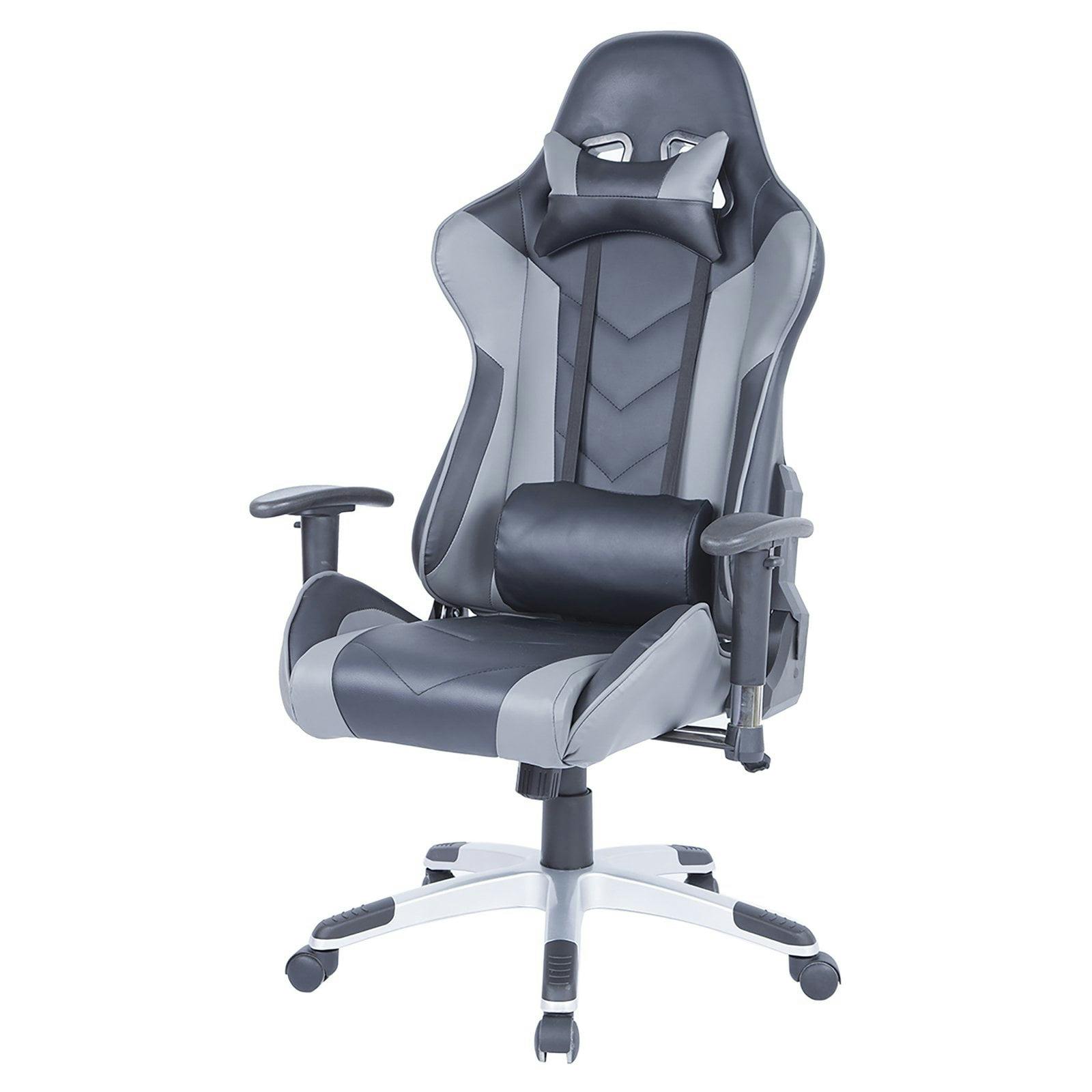 ErgoFlex Black Leather Swivel Office Chair with Adjustable Arms