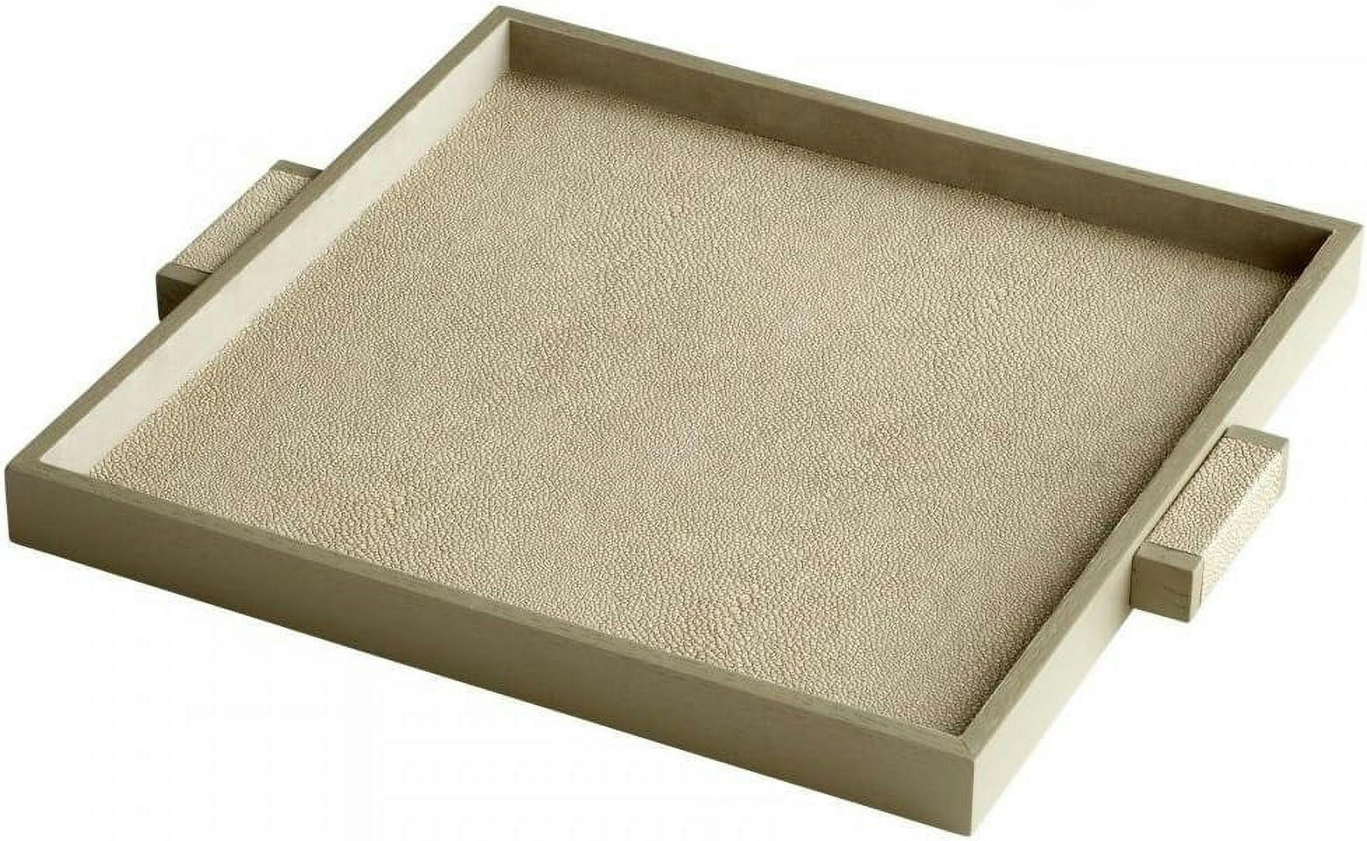 Contemporary Beige Brooklyn Serving Tray 18"x16"