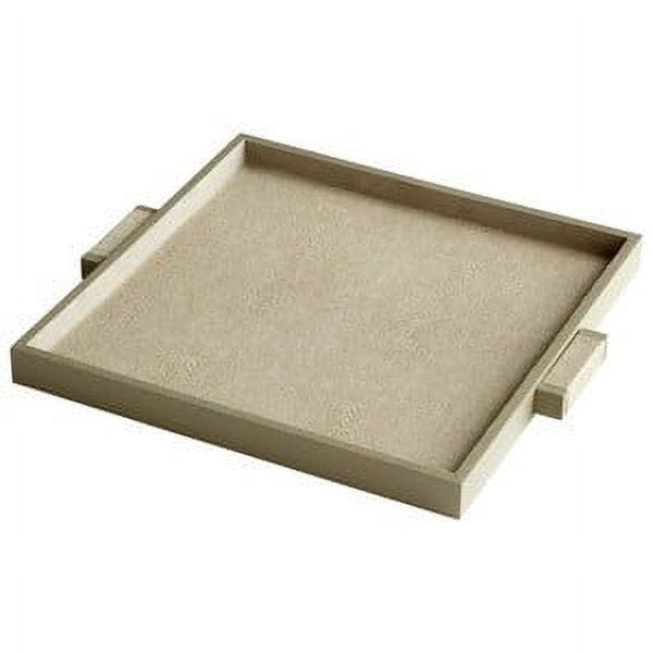 Contemporary Beige Brooklyn Serving Tray 18"x16"
