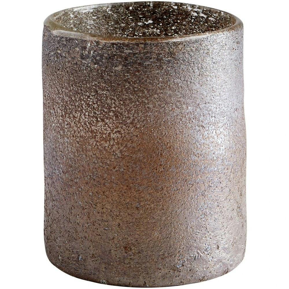 Cordelia Contemporary Brown Glass Table Vase 6.25"W x 7.5"H
