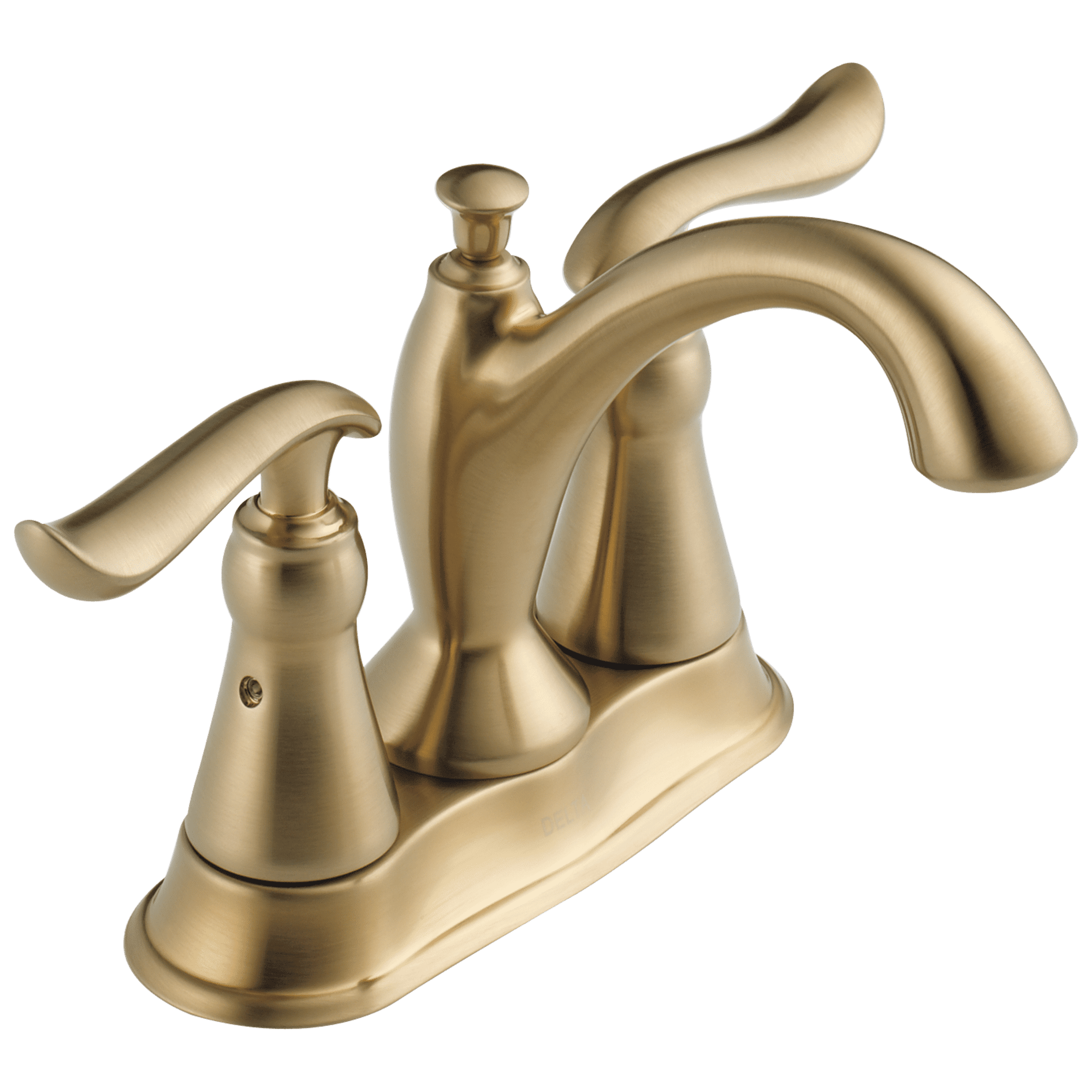 Linden Modern Centerset Zinc Bathroom Faucet in Champagne Bronze