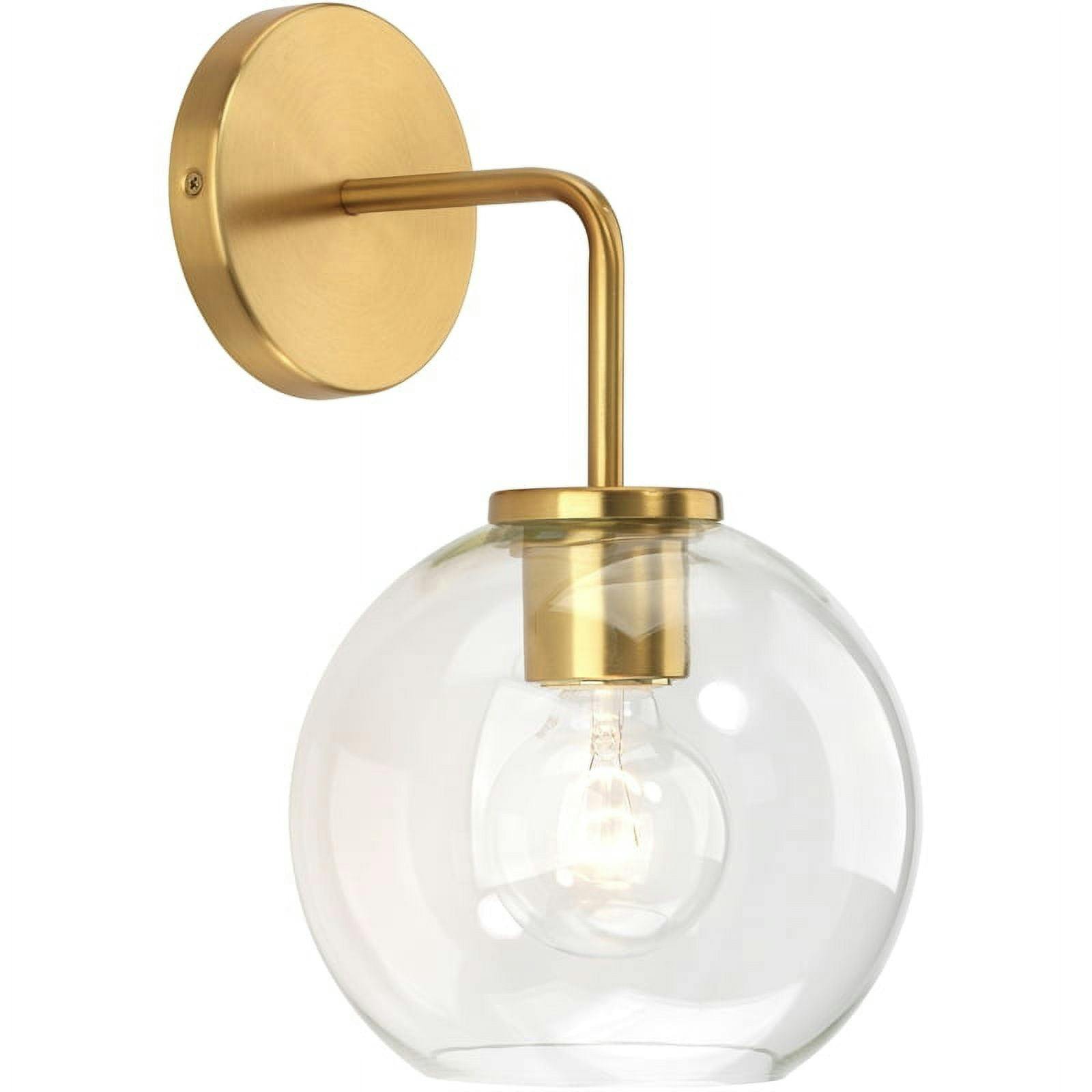Reece Antique Brass Direct Wired 1-Light Wall Sconce