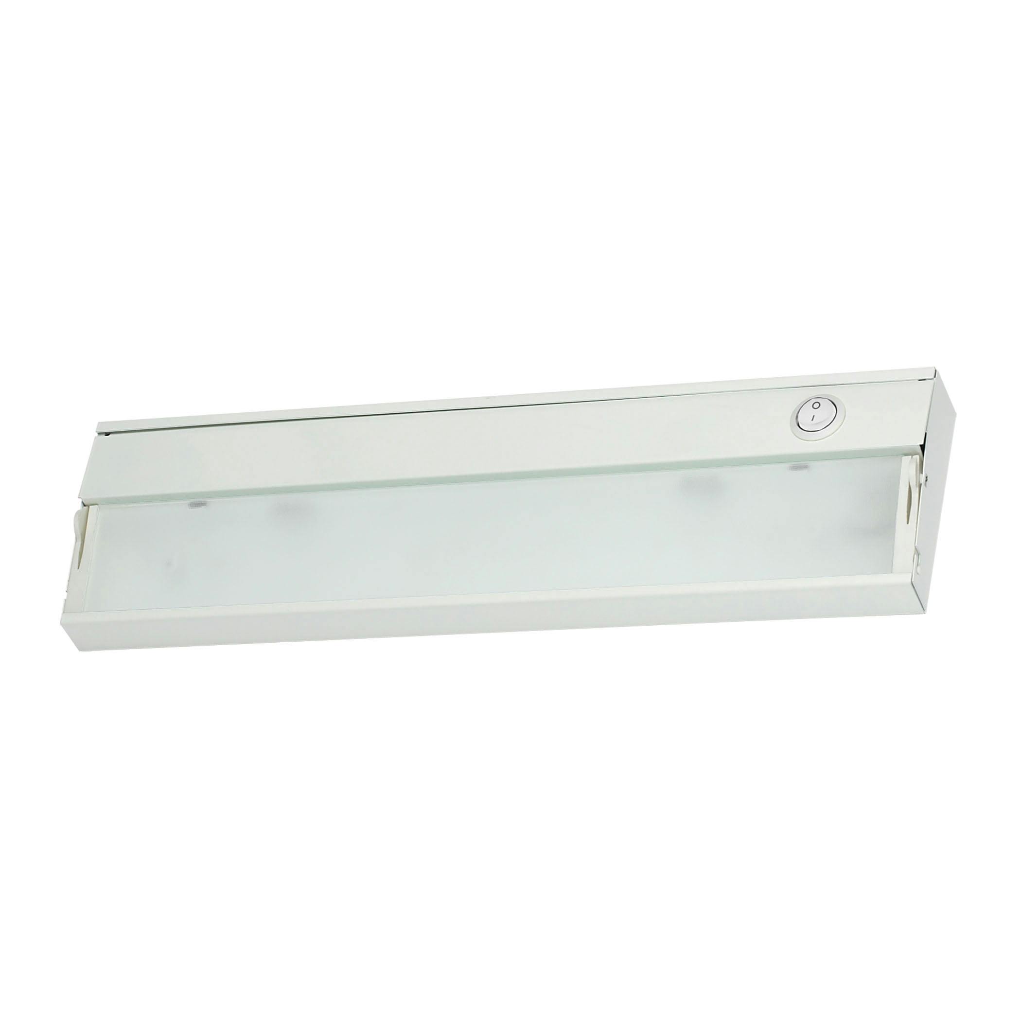 Sleek 9'' White Xenon Under Cabinet Light with Energy-Saving Lamp