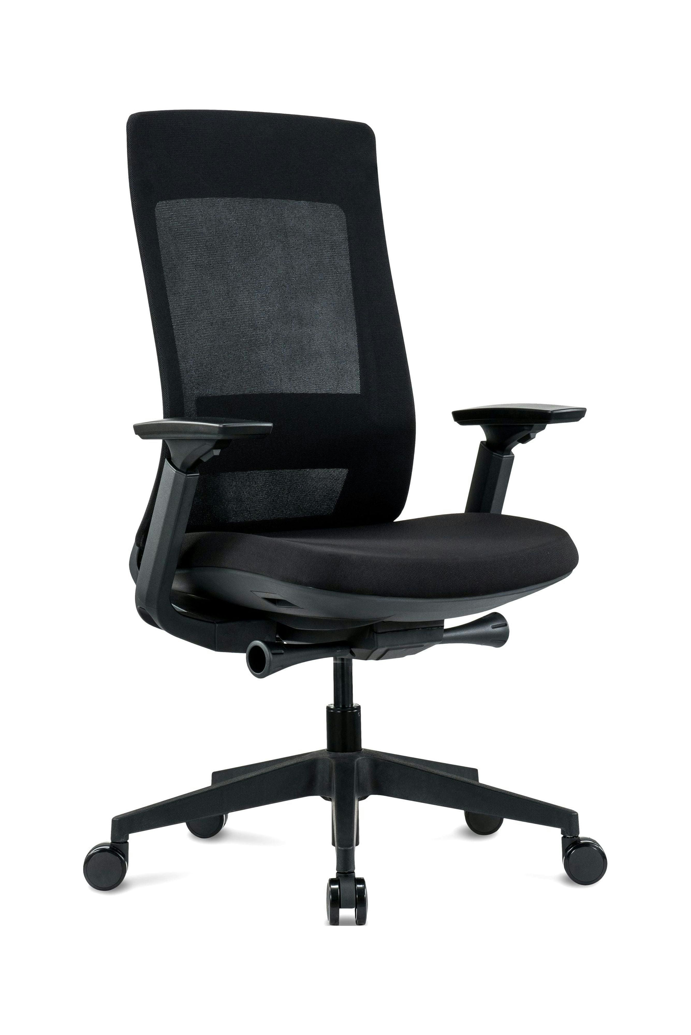 Elevate High-Back Executive Mesh and Fabric Swivel Chair in Black