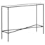 Henley 42" Blackened Bronze Metal & Glass Console Table