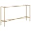 Henley Brass and Glass 55" Industrial Console Table with Storage