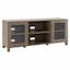 Quincy 58'' Gray Wash Solid Wood TV Stand with Enclosed Cabinets
