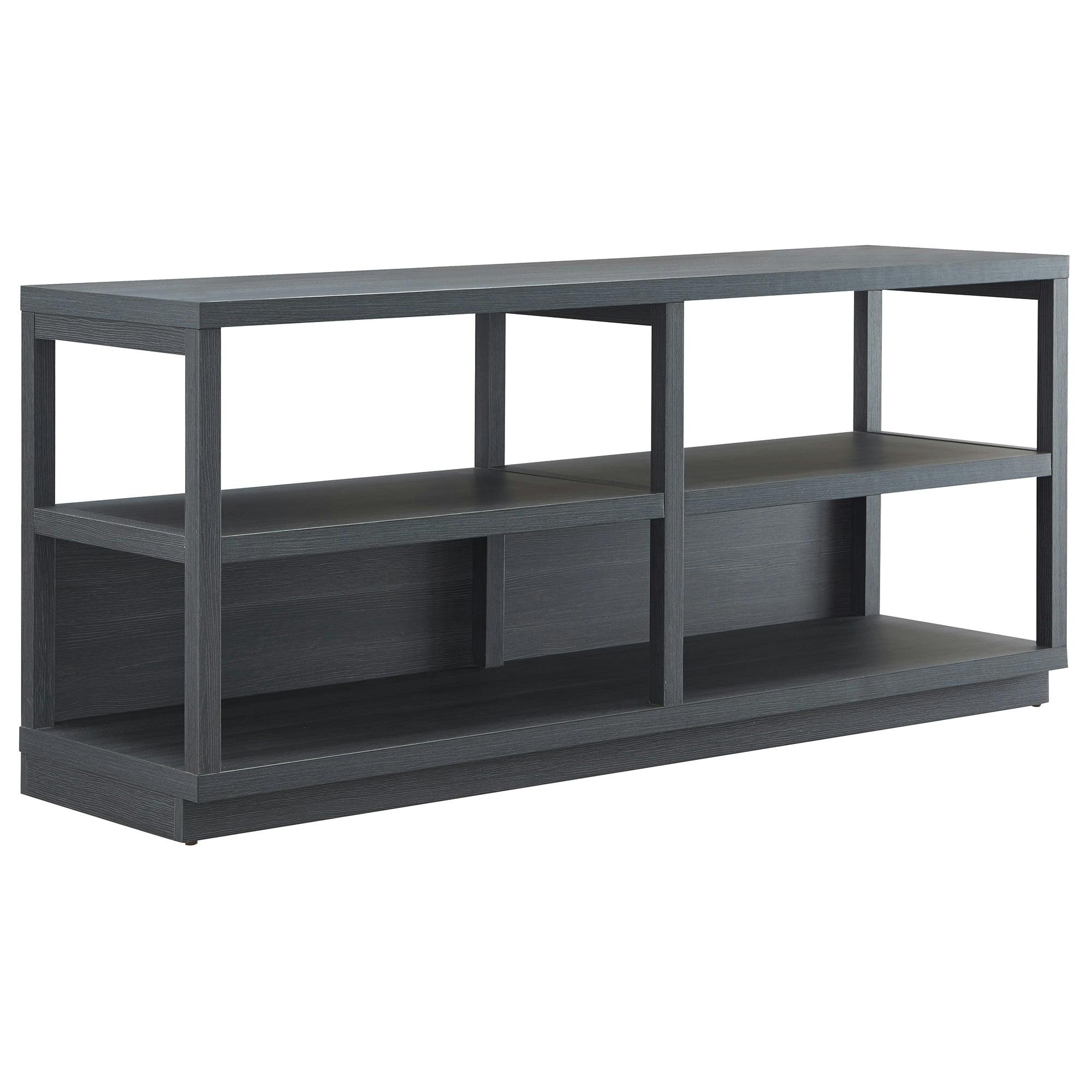 Thalia Charcoal Gray Open Plan 55" MDF TV Stand