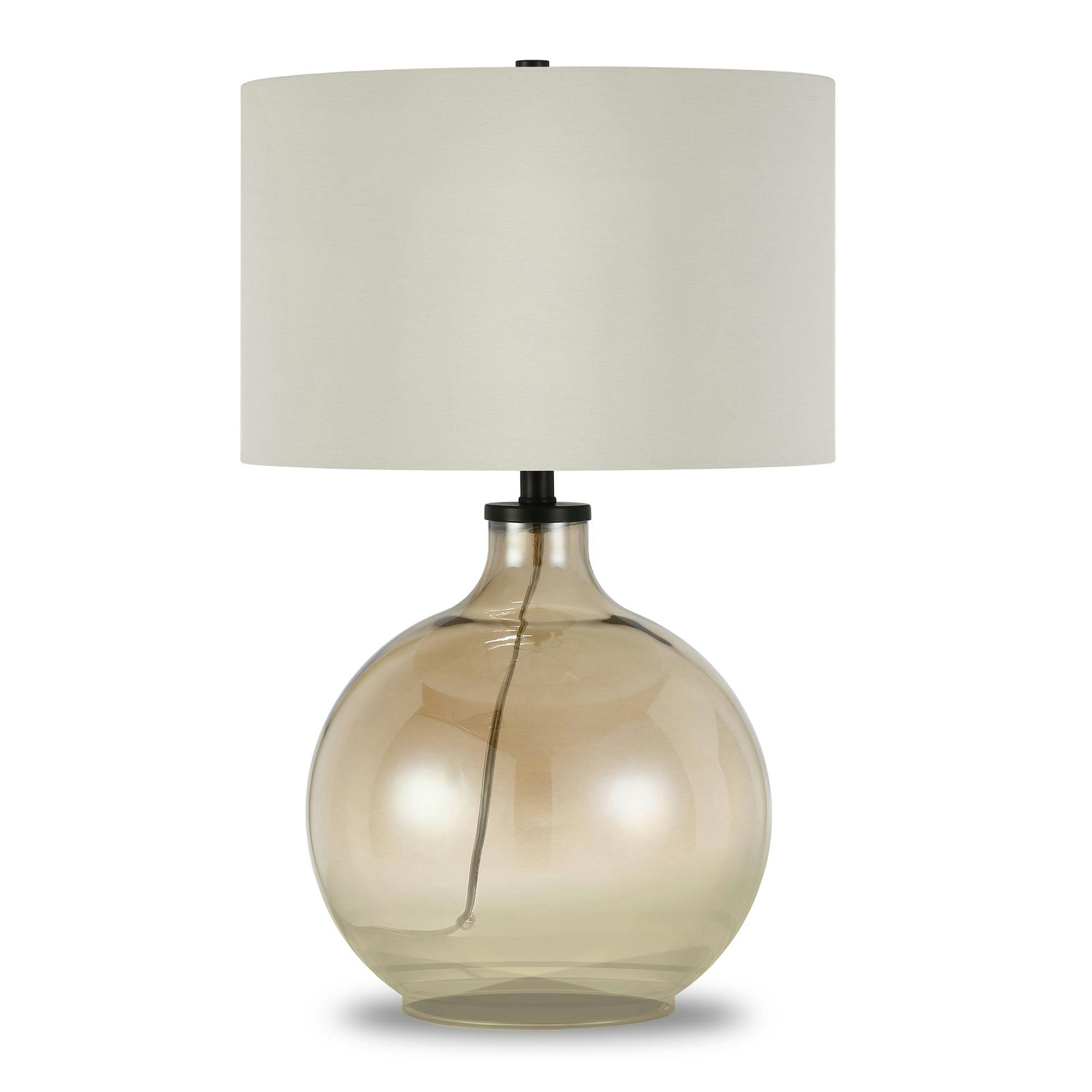 Elysian Bronze 23" Smart Table Lamp with Linen Shade