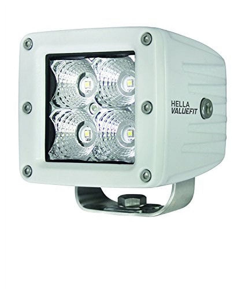 Compact Black 16W LED Flood Light Cube with Mounting Hardware