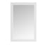 Elegant White Wood Framed 20" x 30" Rectangular Vanity Mirror