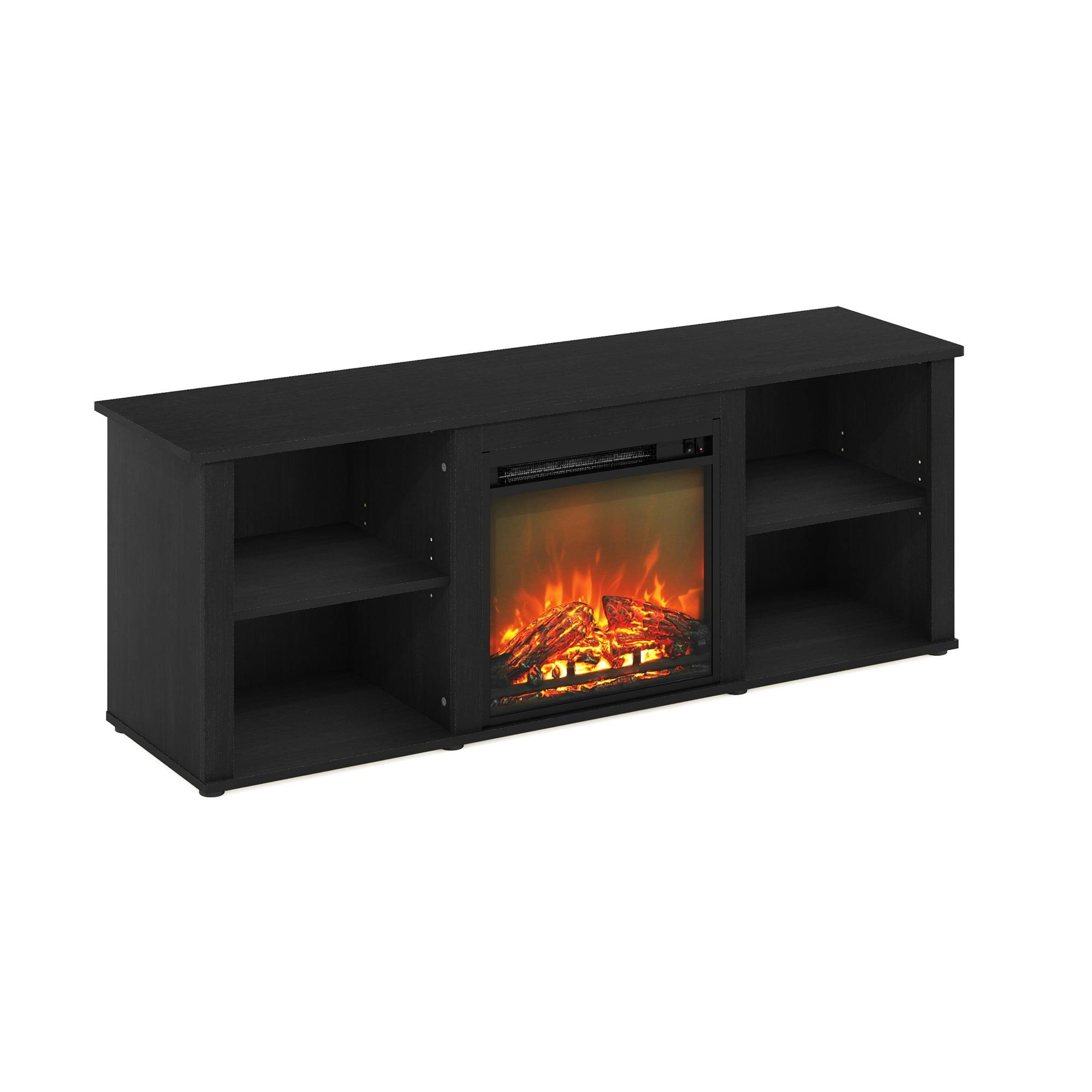 Americano Electric Fireplace TV Stand with Adjustable Shelves