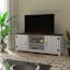 Modern Farmhouse 59" White Barn Door TV Stand for Up to 65" TVs