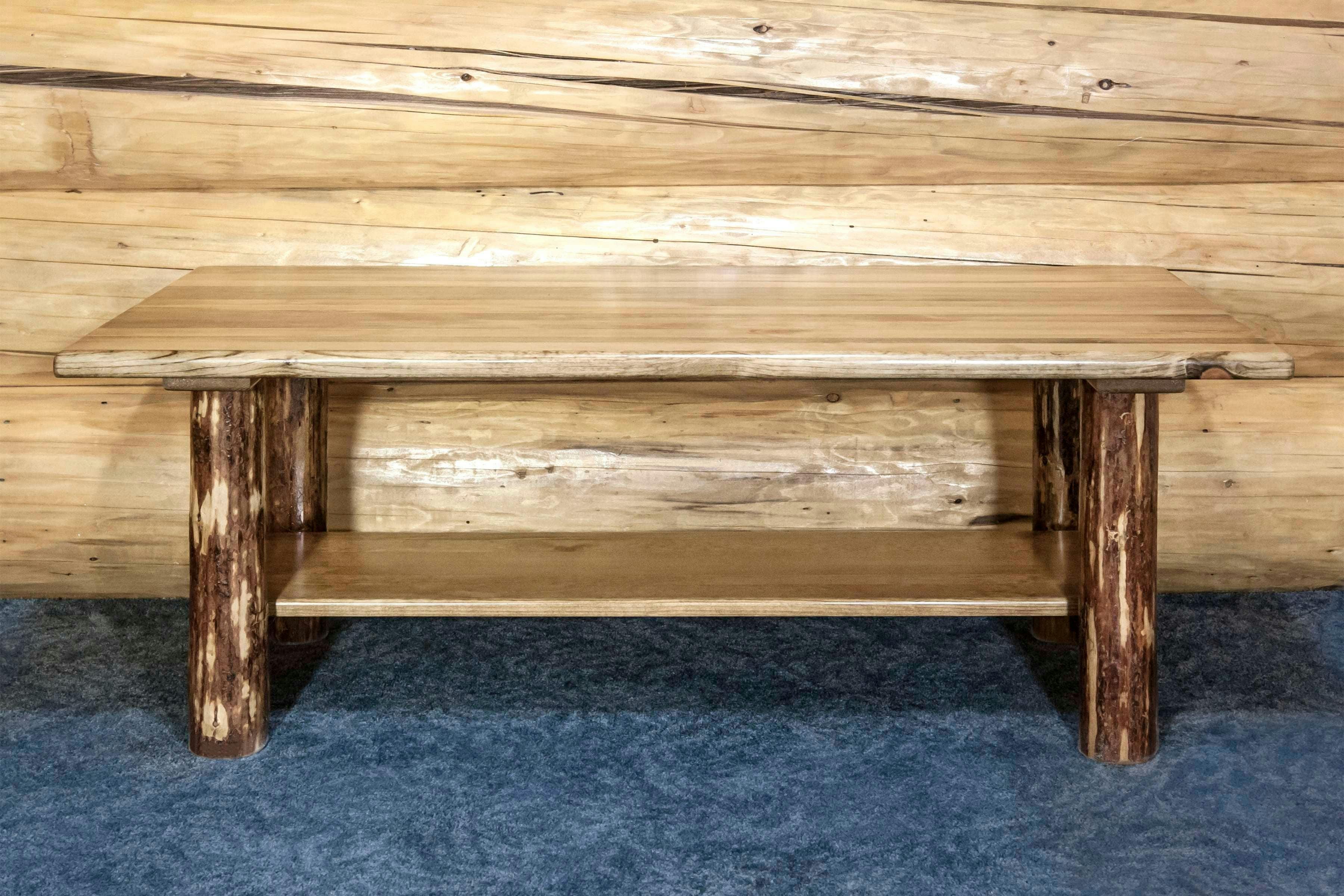 Puritan Pine Rectangular Coffee Table with Underneath Storage