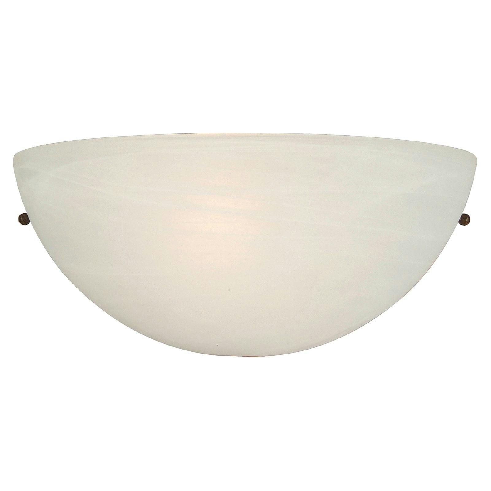 Ivory Cloud Shade 10" White Half-Moon Wall Sconce