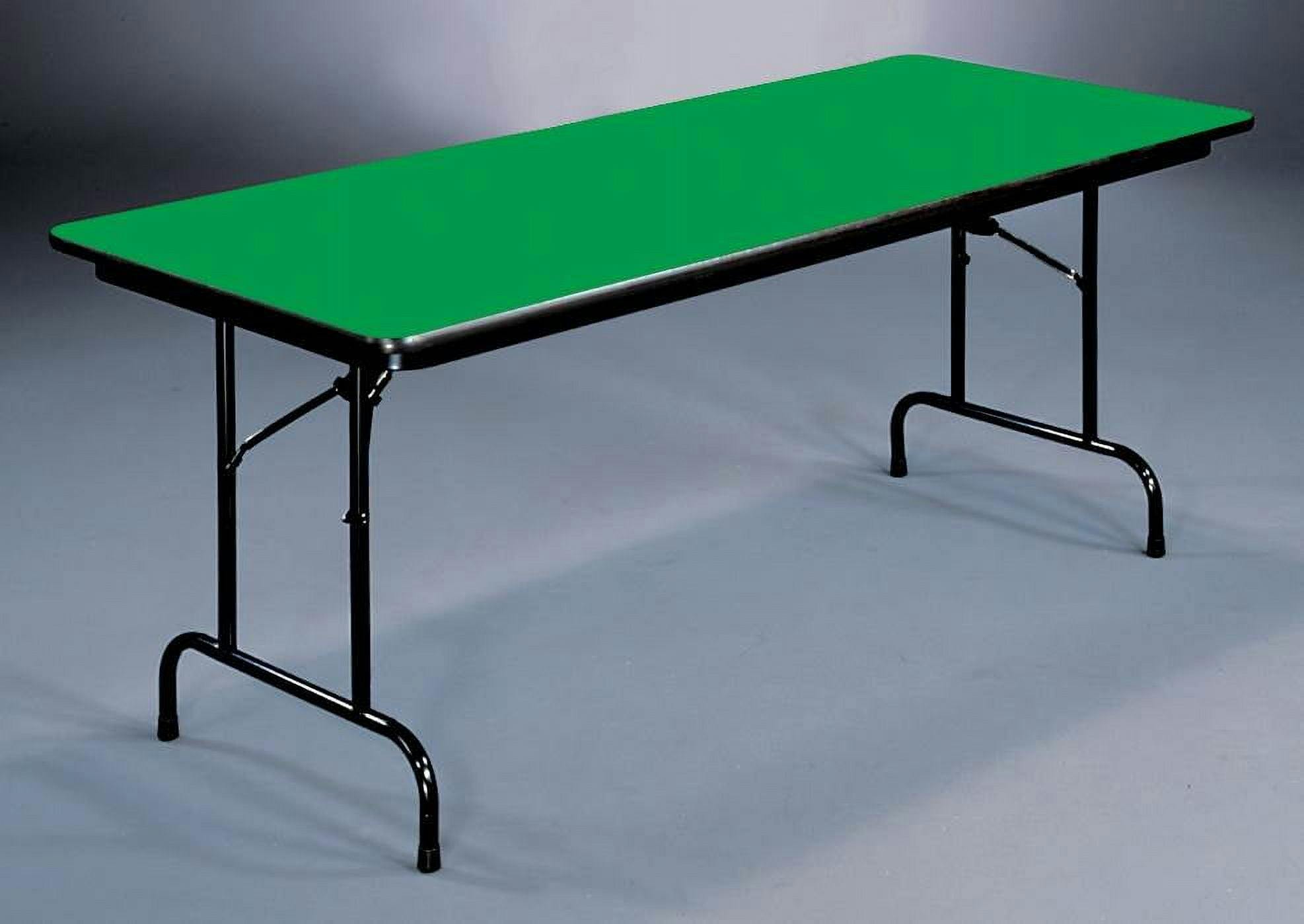 Heavy-Duty Green Portable Folding Rectangular Table 60''x18''