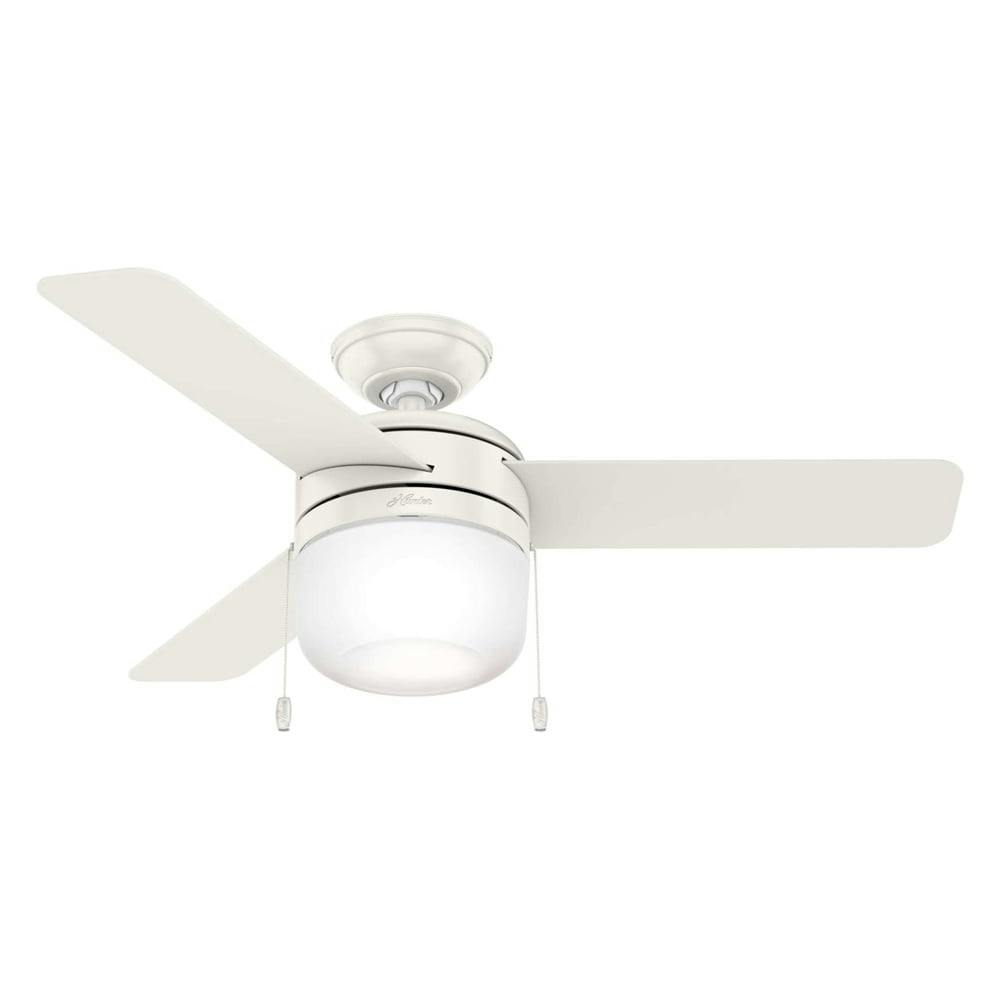 Acumen 42" Fresh White Ceiling Fan with LED Light and Reversible Blades