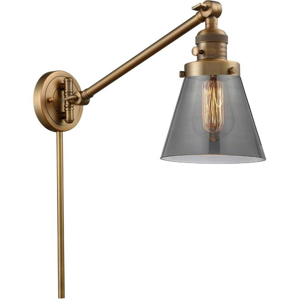 Brushed Brass 21'' Dimmable Swing Arm Wall Sconce