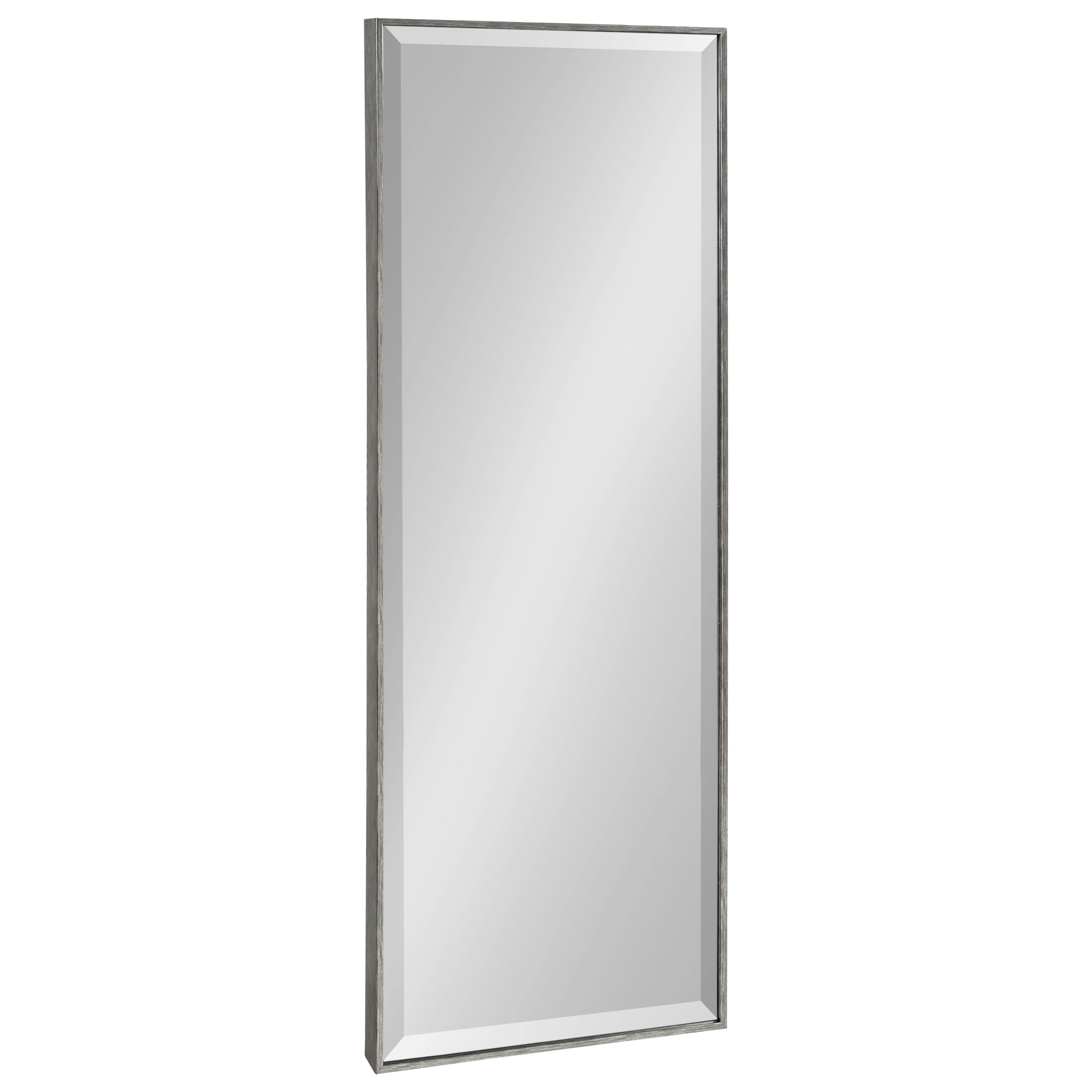 Rhodes Full-Length Dark Silver Wall Mirror 16.75x48.75