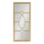 Elegant Full-Length Gold Rectangular Window Wall Mirror