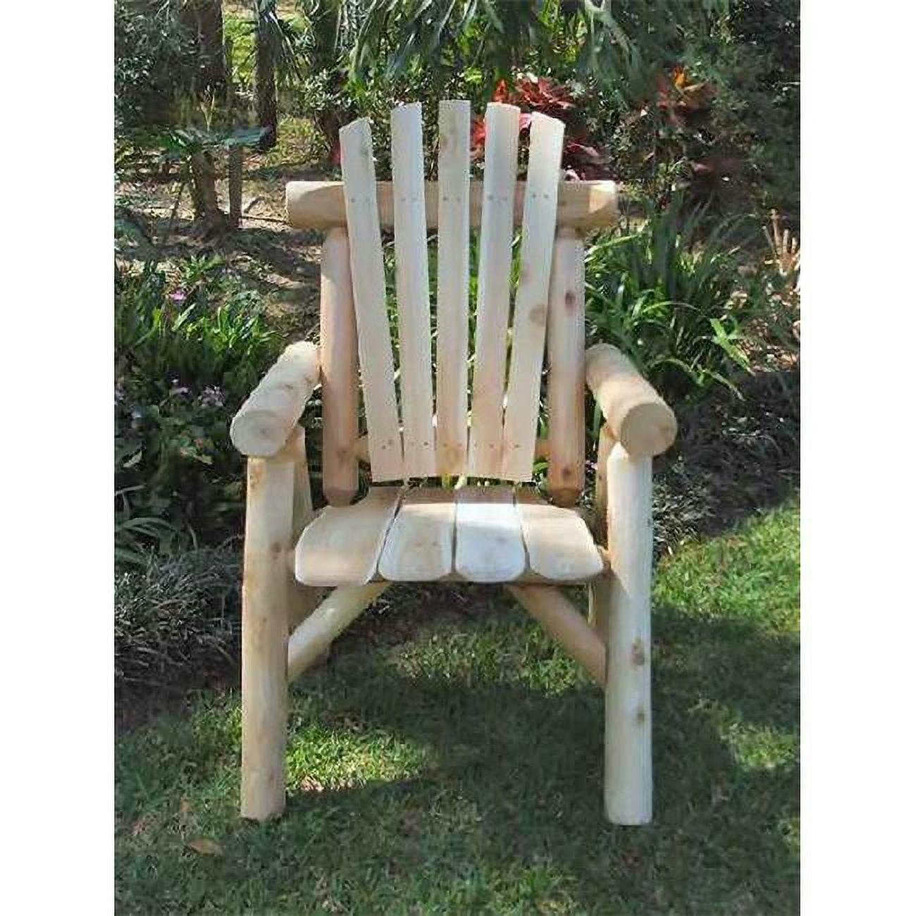 Rustic Cedar High Back Standard Dining Chair in Natural Light Brown