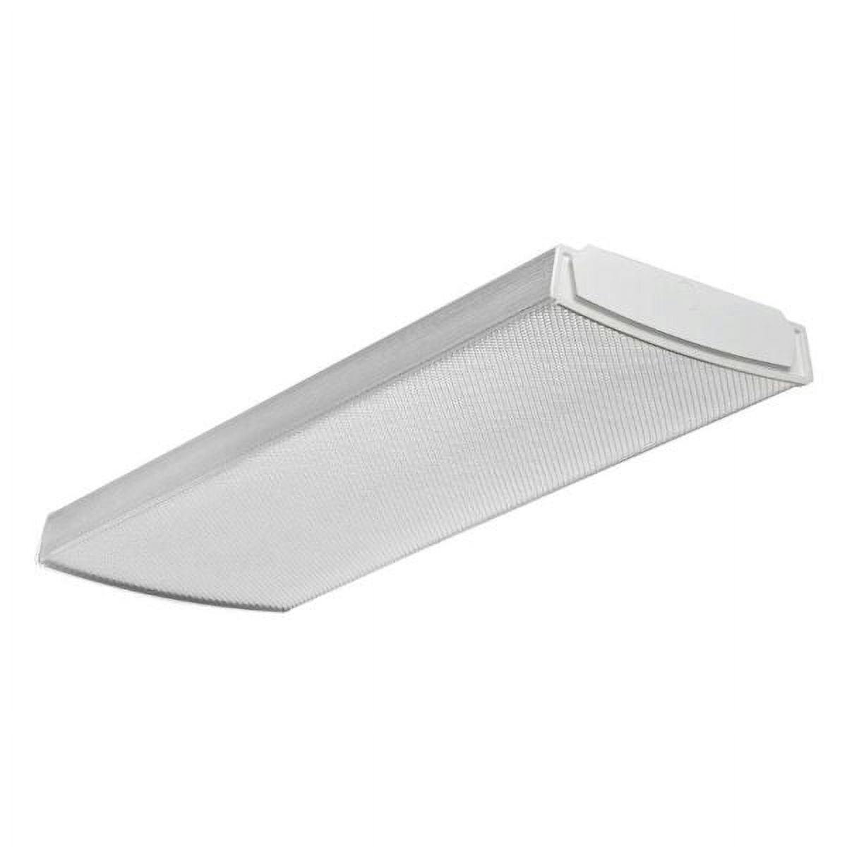 Sleek 2-Foot Integrated LED Wraparound Ceiling Light, 3500K Clear Shade